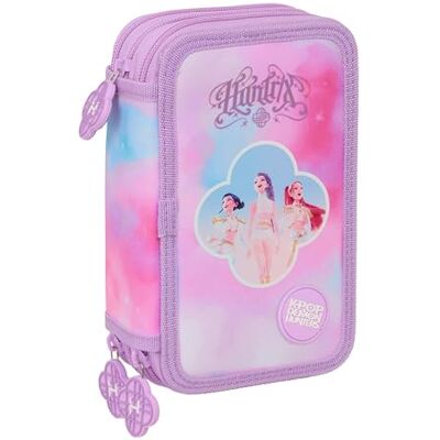 safta K-POP Demon Hunters ARTIST Astuccio scuola con 37 utili inclusi, astuccio per bambini, ideale per bambini dai 5 ai 14 anni, comodo e versatile, resistenza, 12,5 x 5,5 x 19,5 cm safta K-POP Demon Hunters ARTIST Astuccio scuola con 37 utili inclusi, astuccio per bambini, ideale per bambini dai 5 ai 14 anni, comodo e versatile, resistenza, 12,5 x 5,5 x 19,5 cm