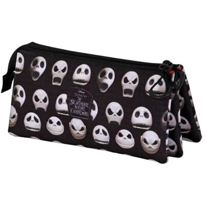 Disney Nightmare Before Christmas Face-Astuccio Triplo, Nero, 23 x 11 cm, Capacità 1 L Disney Nightmare Before Christmas Face-Astuccio Triplo, Nero, 23 x 11 cm, Capacità 1 L
