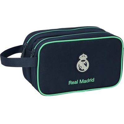 safta REAL MADRID 2° KIT 25/26 Trousse da toilette grande per la scuola dei bambini, Trousse da toilette per bambini, Adattabile al trolley, 26x12,5x15 cm safta REAL MADRID 2° KIT 25/26 Trousse da toilette grande per la scuola dei bambini, Trousse da toilette per bambini, Adattabile al trolley, 26x12,5x15 cm