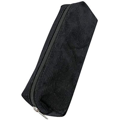 Online Astuccio di alta qualità in velluto nero, elegante astuccio per ragazzi e ragazze, astuccio con pratica chiusura lampo, 1 scomparto ideale per scuola, università e ufficio Online Astuccio di alta qualità in velluto nero, elegante astuccio per ragazzi e ragazze, astuccio con pratica chiusura lampo, 1 scomparto ideale per scuola, università e ufficio