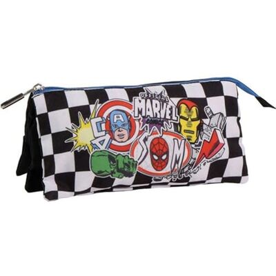 CERDÁ LIFE'S LITTLE MOMENTS Astuccio scolastico Marvel Avengers con motivo a scacchi dei supereroi, ideale per ragazzi e ragazze Astuccio multiuso Avengers con chiusura resistente per matite e accessori CERDÁ LIFE'S LITTLE MOMENTS Astuccio scolastico Marvel Avengers con motivo a scacchi dei supereroi, ideale per ragazzi e ragazze Astuccio multiuso Avengers con chiusura resistente per matite e accessori