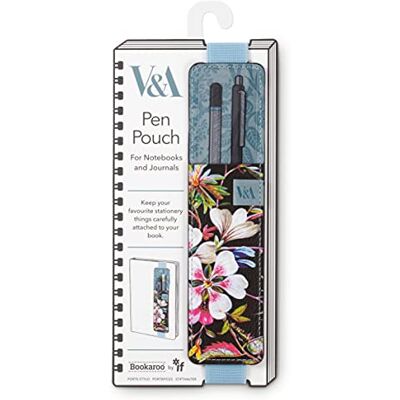 IF V & A Bookaroo Astuccio portapenne Kilburn, motivo floreale, colore: Nero IF V & A Bookaroo Astuccio portapenne Kilburn, motivo floreale, colore: Nero