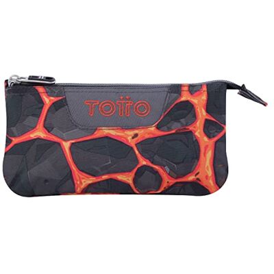 Totto Astuccio Scolastico Bordo Colore Nero con Stampa a Rocce Astuccio a Tre comparimenti Stampati Set con Zaini scolastici Totto Astuccio Scolastico Bordo Colore Nero con Stampa a Rocce Astuccio a Tre comparimenti Stampati Set con Zaini scolastici