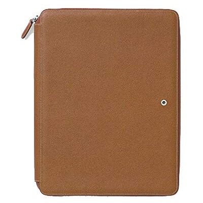 Graf von Faber-Castell Astuccio per scrittura DIN A4 Epsom Cognac, con scomparto per tavoletta e taccuino Graf von Faber-Castell Astuccio per scrittura DIN A4 Epsom Cognac, con scomparto per tavoletta e taccuino