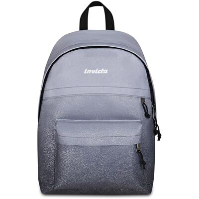 Invicta Zaino Scuola American Fantasy Shine, Grigio, 23 L, Effetto brillantini, Monoscomparto, Doppia tasca frontale, Scomparto interno porta pc o tablet, Scuola media e superiore, Ragazza Invicta Zaino Scuola American Fantasy Shine, Grigio, 23 L, Effetto brillantini, Monoscomparto, Doppia tasca frontale, Scomparto interno porta pc o tablet, Scuola media e superiore, Ragazza