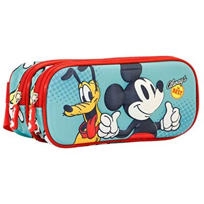 Disney Topolino Best-Astuccio 3D Doppio, Verde, 22 x 9.5 cm Disney Topolino Best-Astuccio 3D Doppio, Verde, 22 x 9.5 cm