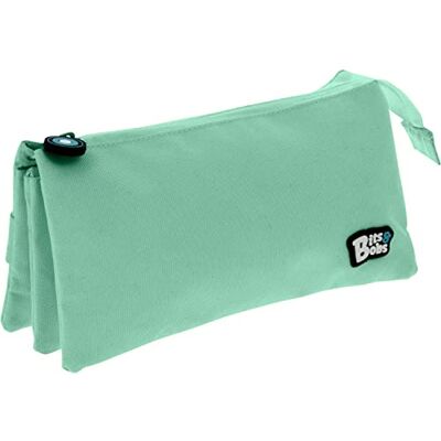 Grafoplás Astuccio scolastico triplo, ment, 23,5 x 12 x 14 cm, bits&bobs, colori morbidi, Mint Soft, 23,5x12x14cm, Scuola Grafoplás Astuccio scolastico triplo, ment, 23,5 x 12 x 14 cm, bits&bobs, colori morbidi, Mint Soft, 23,5x12x14cm, Scuola