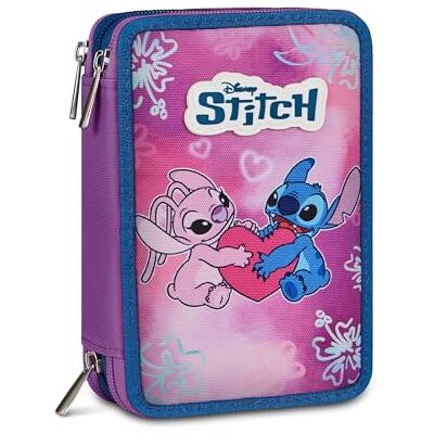 Seven Astuccio Lilo & Stitch 3 Zip, Triplo Scomparto, Completo di Matite, Pennarelli, Colori, Accessori Zaino, Elementari, Medie, Superiori, Blue Deep, Bambine e Ragazze, rosa Seven Astuccio Lilo & Stitch 3 Zip, Triplo Scomparto, Completo di Matite, Pennarelli, Colori, Accessori Zaino, Elementari, Medie, Superiori, Blue Deep, Bambine e Ragazze, rosa