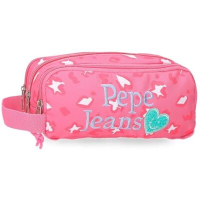 Pepe Jeans Evelyn Astuccio Triplo Rosa 22x10x9 cm Poliestere by Joumma Bags Pepe Jeans Evelyn Astuccio Triplo Rosa 22x10x9 cm Poliestere by Joumma Bags