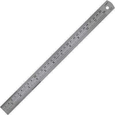 Linex Ruler Stainless Steel Imperial and Metric with Conversion Table 300mm Ref Lxesl30 Linex Ruler Stainless Steel Imperial and Metric with Conversion Table 300mm Ref Lxesl30