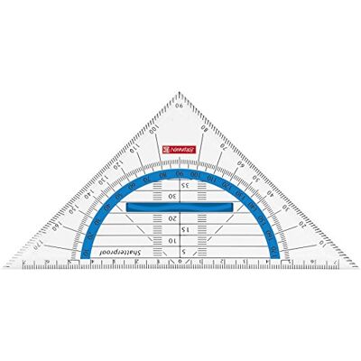 BRUNNEN Triangolo geometrico Colour Code (per scuola e ufficio, 16 cm, infrangibile, impugnatura ergonomica) blu/azzurro BRUNNEN Triangolo geometrico Colour Code (per scuola e ufficio, 16 cm, infrangibile, impugnatura ergonomica) blu/azzurro