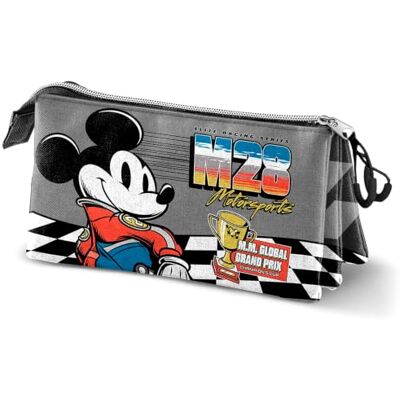 Disney Topolino Champion-Astuccio Triplo, Grigio 23 x 11 cm Disney Topolino Champion-Astuccio Triplo, Grigio 23 x 11 cm