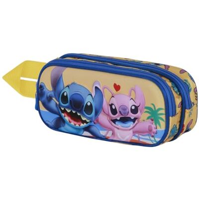 Disney Lilo e Stitch Ocean-Astuccio 3D Doppio, Blu, 22 x 10 cm Disney Lilo e Stitch Ocean-Astuccio 3D Doppio, Blu, 22 x 10 cm