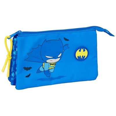 safta BATMAN PRESCUCOLAR Astuccio triplo, astuccio per bambini, ideale per bambini in età scolastica, comodo e versatile, qualità e resistenza, 22 x 3 x 12 cm, blu, M, Casual safta BATMAN PRESCUCOLAR Astuccio triplo, astuccio per bambini, ideale per bambini in età scolastica, comodo e versatile, qualità e resistenza, 22 x 3 x 12 cm, blu, M, Casual