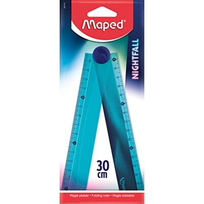 Maped 281018 Righello pieghevole “Nightfall 15/30 cm blu Maped 281018 Righello pieghevole “Nightfall 15/30 cm blu