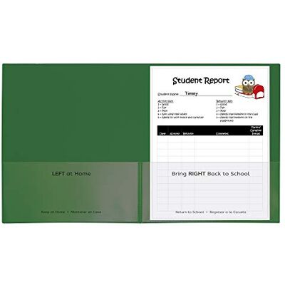 C-LINE Classroom Connector Cartelle scolastiche per casa, 25 per scatola, colore: verde C-LINE Classroom Connector Cartelle scolastiche per casa, 25 per scatola, colore: verde