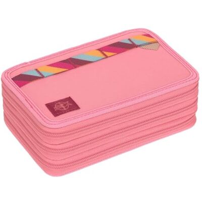 Lässig Unico School Triple Pencil Case Slim Pink Lässig Unico School Triple Pencil Case Slim Pink