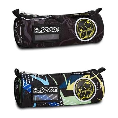 Seven Aka 7Even -astuccio Tombolotto portapenne nero blu Seven Aka 7Even -astuccio Tombolotto portapenne nero blu