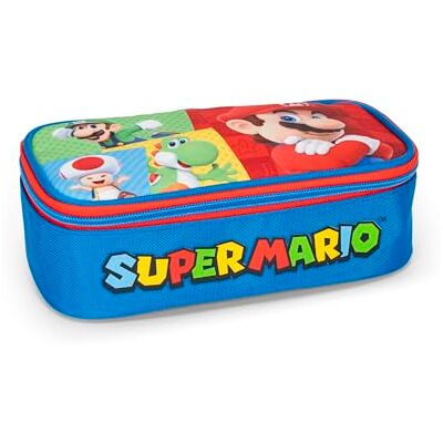 Franco Cosimo Panini SUPER MARIO Astuccio Scuola Ufficiale Super Mario, Astuccio Bambino e Bambina Ovale, Ideale per Riporre la Cancelleria, con Pratica Chiusura a Zip, 22x7,5Hx11 cm Franco Cosimo Panini SUPER MARIO Astuccio Scuola Ufficiale Super Mario, Astuccio Bambino e Bambina Ovale, Ideale per Riporre la Cancelleria, con Pratica Chiusura a Zip, 22x7,5Hx11 cm
