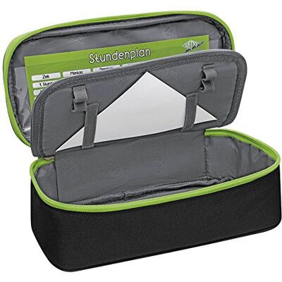 WEDO Astuccio Box Portaoggetti, Nero / Verde chiaro, atmc mng/lt gry-kmqt-md bs bs WEDO Astuccio Box Portaoggetti, Nero / Verde chiaro, atmc mng/lt gry-kmqt-md bs bs