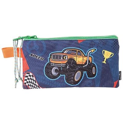 Pryma Astuccio Slim, Double Face, Doppia Zip, Portapenne Slim per Scuola Elementare e Infanzia, 22.5 X 12.5 Cm, 1 Zip, Bimbo Tigre e Macchina Pryma Astuccio Slim, Double Face, Doppia Zip, Portapenne Slim per Scuola Elementare e Infanzia, 22.5 X 12.5 Cm, 1 Zip, Bimbo Tigre e Macchina