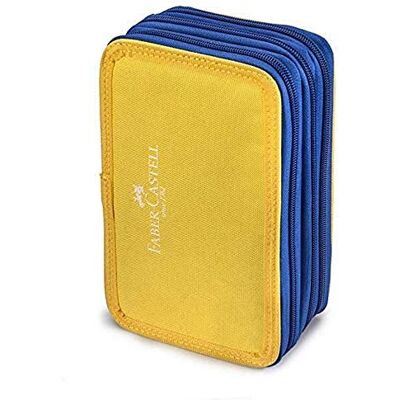 Faber-Castell Astuccio 3zip giallo/blu Faber-Castell Astuccio 3zip giallo/blu