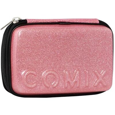 COMIX Astuccio Scuola, Astuccio Maxi Zip per Bambini e Ragazzi, con Set Cancelleria Incluso, Cover Rigida con Maxi Logo in Rilievo e Tirazip in Metallo, 14,5 x 21h x 6,5 cm COMIX Astuccio Scuola, Astuccio Maxi Zip per Bambini e Ragazzi, con Set Cancelleria Incluso, Cover Rigida con Maxi Logo in Rilievo e Tirazip in Metallo, 14,5 x 21h x 6,5 cm