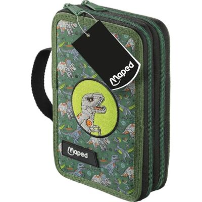 Maped Astuccio scolastico Garnie Dino Motivi DOP originali, manico pratico, cerniera resistente Alta qualità e durevole Astuccio scuola per bambini progettato per il rientro scolastico Maped Astuccio scolastico Garnie Dino Motivi DOP originali, manico pratico, cerniera resistente Alta qualità e durevole Astuccio scuola per bambini progettato per il rientro scolastico