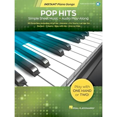 Various Pop Hits: Simple Sheet Music + Audio Play-Along Various Pop Hits: Simple Sheet Music + Audio Play-Along