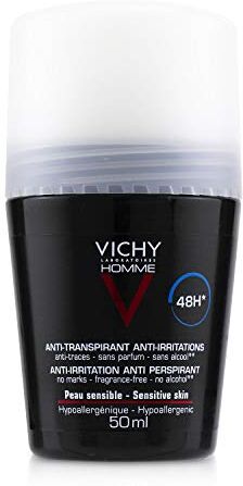 VICHY Homme Deo Roll On Sensitive Skin 48h 50 ml