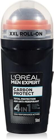 L'Oreal Paris Men Expert Carbon Protect 48H Deodorante roll-on anti-traspirante da 50 ml