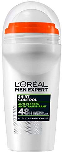 L'ORÉAL L'Oreal Men Expert Shirt Control Anti Traspirante Deodorante Roll On 4x 50ml (4er Pacco)