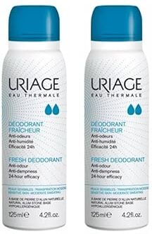 Uriage . Confezione deodorante spray 2 x 125 ml. Due gocce.