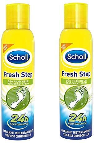 Scholl Deodorante per piedi antiodori, 150 ml, confezione da 2