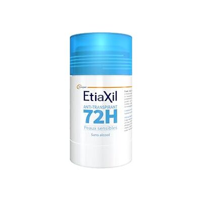 Etiaxil Stick anti-sudore, protezione 72 ore, senza alcool, protezione potente contro sudore e odori, pelli sensibili, dermatologicamente testato* antimacchia 40 ml Etiaxil Stick anti-sudore, protezione 72 ore, senza alcool, protezione potente contro sudore e odori, pelli sensibili, dermatologicamente testato* antimacchia 40 ml