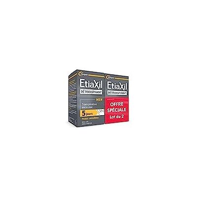 Etiaxil Uomo distraspirante sudorazione eccessiva roll-on senza profumo 2x15ml Etiaxil Uomo distraspirante sudorazione eccessiva roll-on senza profumo 2x15ml