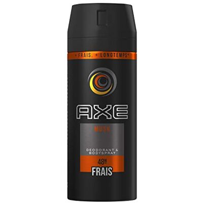AXE Deodorante da uomo Musk Fresco 48h Spray, 150ml AXE Deodorante da uomo Musk Fresco 48h Spray, 150ml