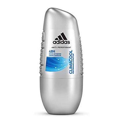 Adidas , Climacool Deodorante Roll On Uomo, 48 Ore di Freschezza, 50 ml Adidas , Climacool Deodorante Roll On Uomo, 48 Ore di Freschezza, 50 ml