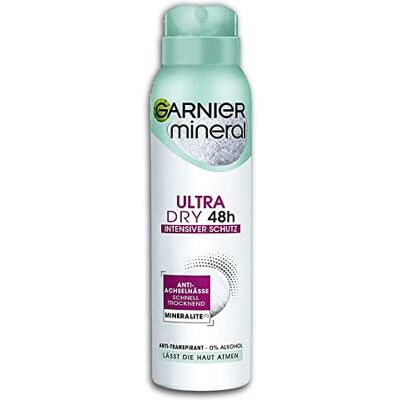 Garnier Garmier minerale ultra Dry 48h anti-traspirante deodorante spray 150 ml Garnier Garmier minerale ultra Dry 48h anti-traspirante deodorante spray 150 ml