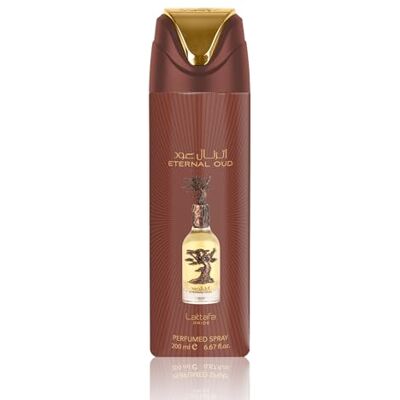 Lattafa Pride Eternal Oud Deodorante Spray 200ml Unisex Oriental Gourmand Oud Deodorante con Vaniglia, Ambra & Tonka Bean Lattafa Pride Eternal Oud Deodorante Spray 200ml Unisex Oriental Gourmand Oud Deodorante con Vaniglia, Ambra & Tonka Bean