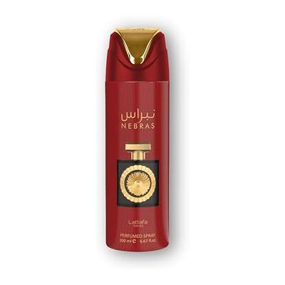 Lattafa Pride Nebras Deodorante Spray 200ml Unisex Gourmand Vanilla & Chocolate Body Spray con bacche rosse, fava tonka e ambra Lattafa Pride Nebras Deodorante Spray 200ml Unisex Gourmand Vanilla & Chocolate Body Spray con bacche rosse, fava tonka e ambra