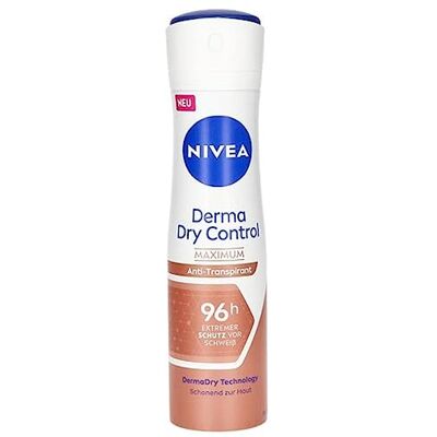 NIVEA Deodorante spray Derma Dry Control, 150 ml NIVEA Deodorante spray Derma Dry Control, 150 ml
