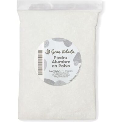 GRAN VELADA Pietra di allume in polvere granulata Ideale per deodoranti naturali Minerale naturale antisettico e cicatrizzante Allume di potassio macinato Ingrediente cosmetico 1000 gr GRAN VELADA Pietra di allume in polvere granulata Ideale per deodoranti naturali Minerale naturale antisettico e cicatrizzante Allume di potassio macinato Ingrediente cosmetico 1000 gr