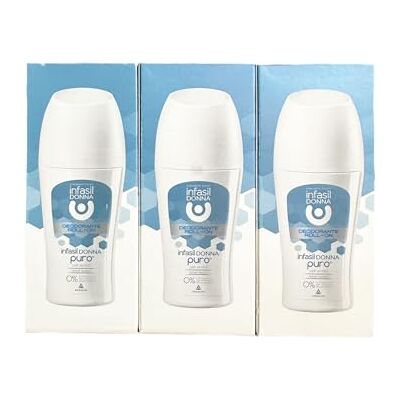 Infasil 3 X Donna Puro signora Deodorant deo roll roll-on 48 ore deorroller 50 ML Infasil 3 X Donna Puro signora Deodorant deo roll roll-on 48 ore deorroller 50 ML