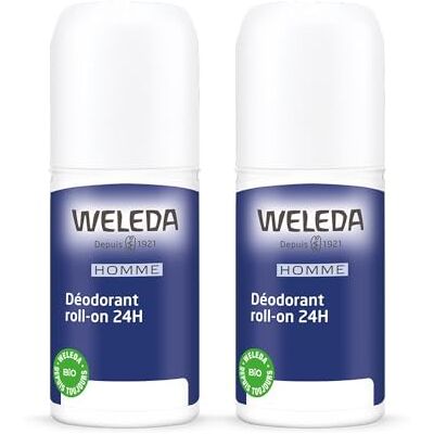 Weleda Deodorante da uomo Roll-on 24H, confezione da 2 x 50 ml Weleda Deodorante da uomo Roll-on 24H, confezione da 2 x 50 ml