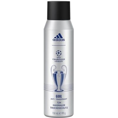 adidas Goal Edition Anti Perspirant Deodorant Spray, 72H, Deodorante, profumo verde Fougère con oli essenziali naturali per uomini, 150 ml adidas Goal Edition Anti Perspirant Deodorant Spray, 72H, Deodorante, profumo verde Fougère con oli essenziali naturali per uomini, 150 ml