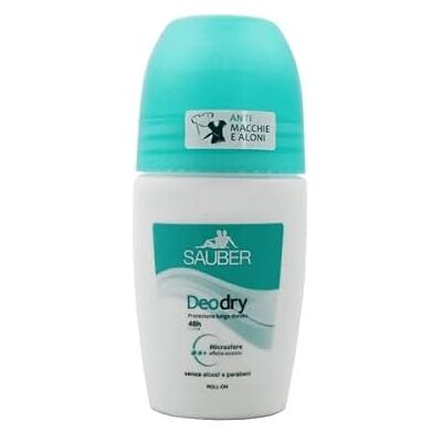 Sauber Set 6 Deodorante Roll-On DEODRY 50 Ml. Cura del corpo Sauber Set 6 Deodorante Roll-On DEODRY 50 Ml. Cura del corpo
