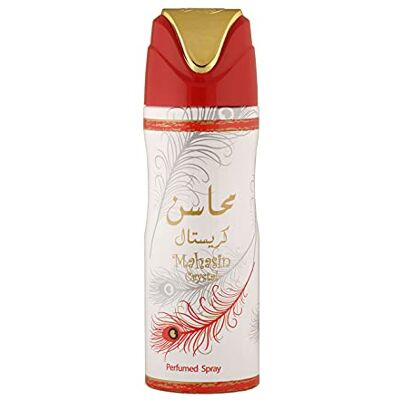Lattafa Mahasin Crystal Profumo Deodorant Spray for Women, 6.6 Ounce Lattafa Mahasin Crystal Profumo Deodorant Spray for Women, 6.6 Ounce