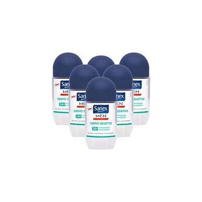 Sanex Deodorante Roll-On da uomo, Dermo Sensitive 48H, 50 ml Sanex Deodorante Roll-On da uomo, Dermo Sensitive 48H, 50 ml