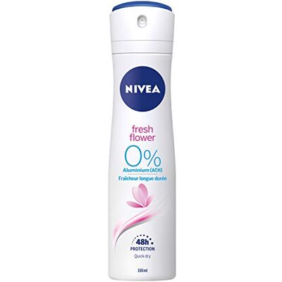 NIVEA Deo Fresh Flower Spray, senza alluminio, confezione da (6 X 150 ML) NIVEA Deo Fresh Flower Spray, senza alluminio, confezione da (6 X 150 ML)